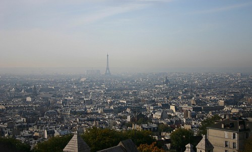 View of Eiffel Tower from Sacre Coeur